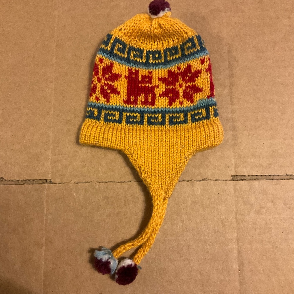 Colorful Knit Baby Beanie with Ear Flaps